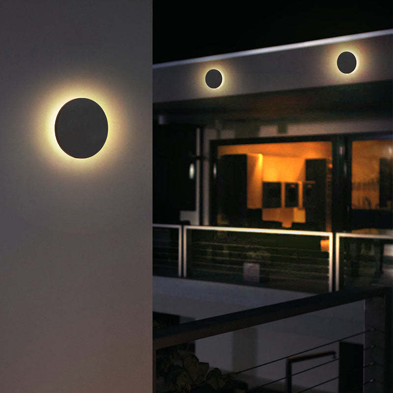 Garduru Outdoor LED-Wandleuchte – Minimalistisches Rund- oder Quadrat-Design IP65