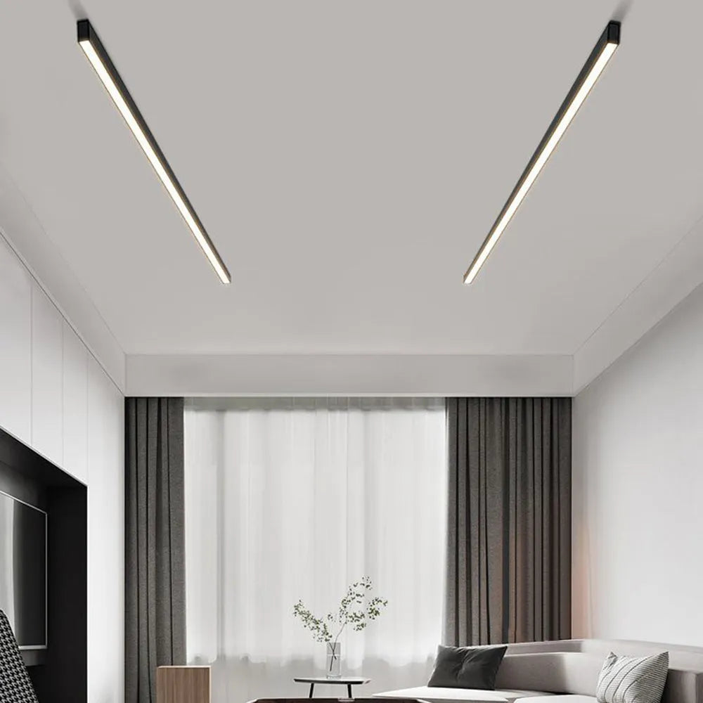 LED-Deckenleuchte modernes schwarzes Metalldesign