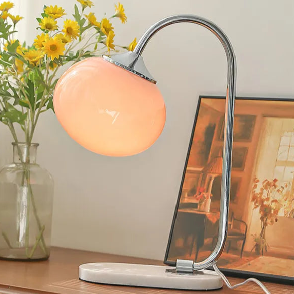 Tischlampe Marshmallow - Modernes Design aus Metall und Glas mit sanfter Beleuchtung