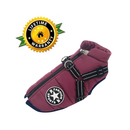 WoofGuard™ - Wasserdichte Winterjacke mit integriertem Gurtzeug