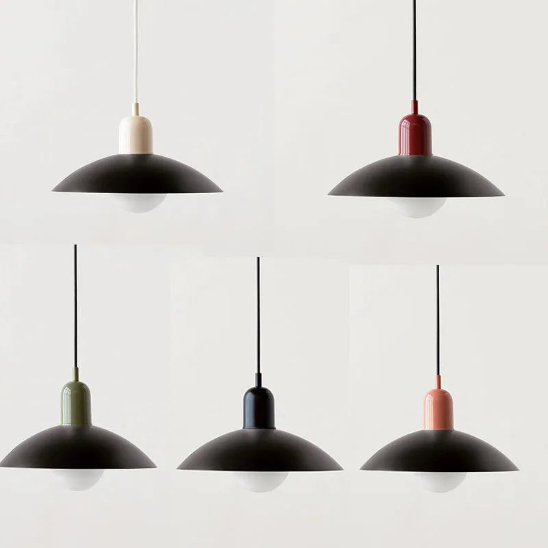 Moderne Macaron-Aufhängung - Farbglas-Schirm, einzigartiges Design, ideal für Küche und Wohnzimmer