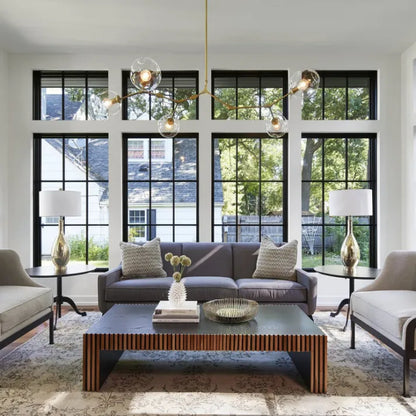 Suspension Sputnik Bifurkation - Moderner Lüster aus geblasenem Glas und Metall