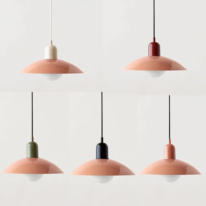 Moderne Macaron-Aufhängung - Farbglas-Schirm, einzigartiges Design, ideal für Küche und Wohnzimmer