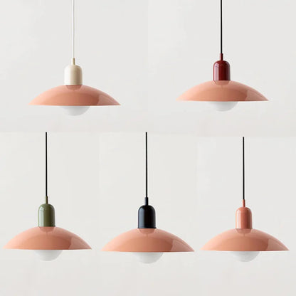 Moderne Macaron-Aufhängung - Farbglas-Schirm, einzigartiges Design, ideal für Küche und Wohnzimmer