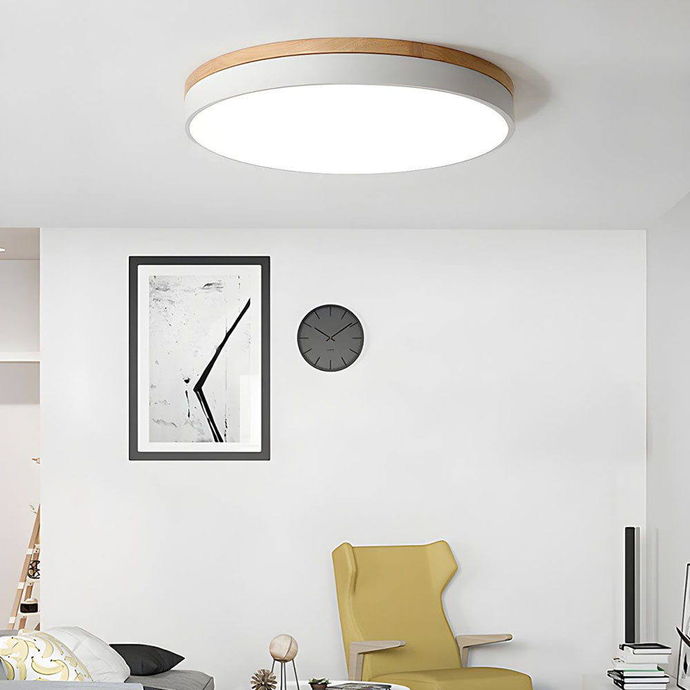 Deckenleuchte Modern Holz LED Aufbaustrahler
