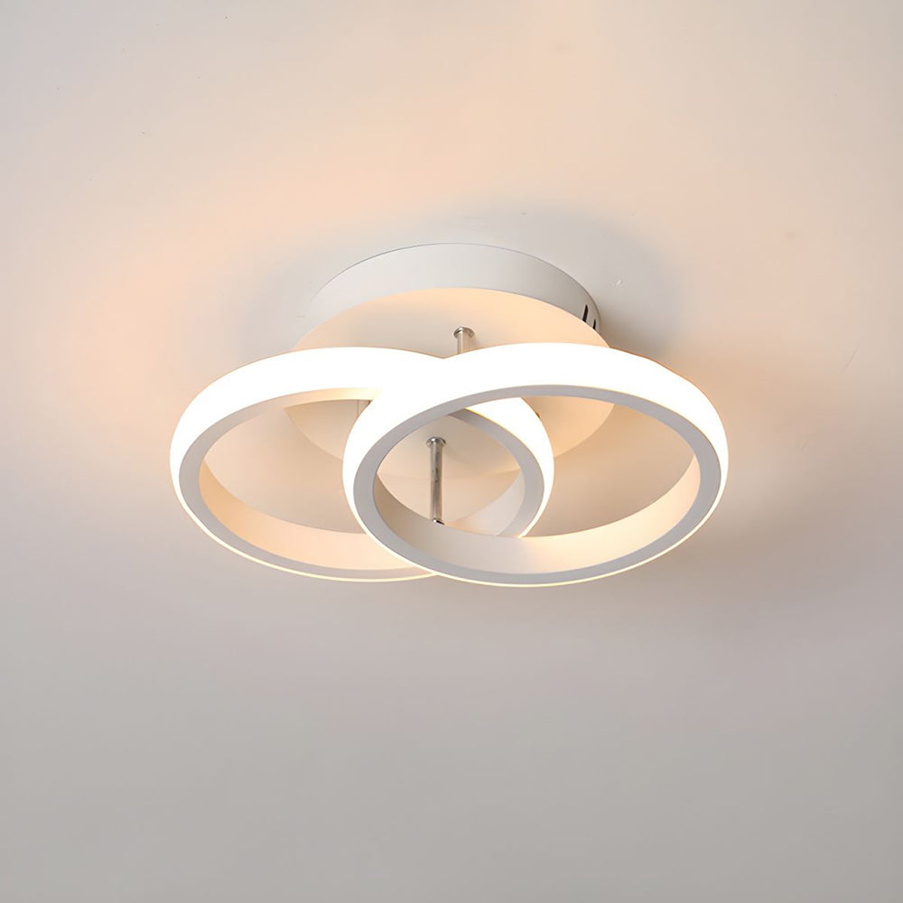 Deckenleuchte mit LED schwarzem Metallrahmen