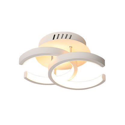 Deckenleuchte mit LED schwarzem Metallrahmen