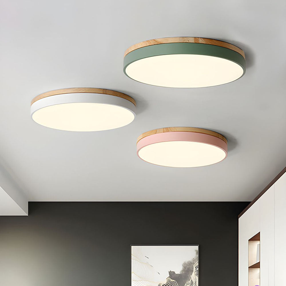 Deckenleuchte Modern Holz LED Aufbaustrahler