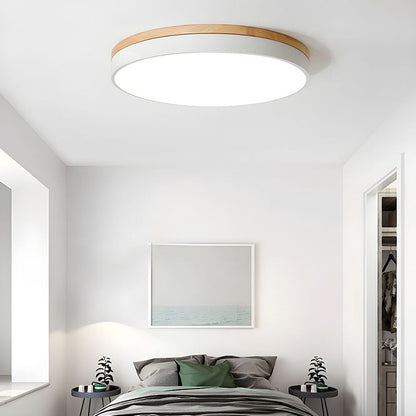 Deckenleuchte Modern Holz LED Aufbaustrahler