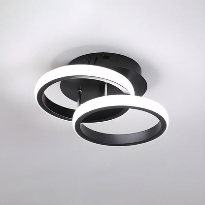 Deckenleuchte mit LED schwarzem Metallrahmen