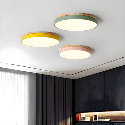 Deckenleuchte Modern Holz LED Aufbaustrahler