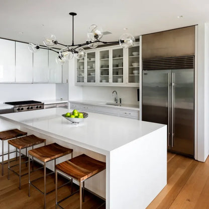 Suspension Sputnik Bifurkation - Moderner Lüster aus geblasenem Glas und Metall