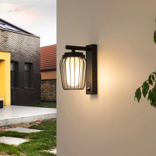 Aluminium Bewegungsmelder Außenlampe für Haus und Garten Sicherheit