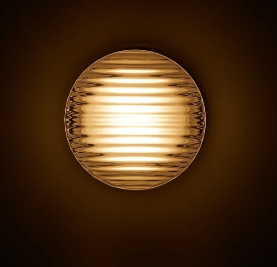 Moderne runde LED Wandleuchte – Sanftes Licht mit Glasdiffusor Mylk für Wohnzimmer und Schlafzimmer