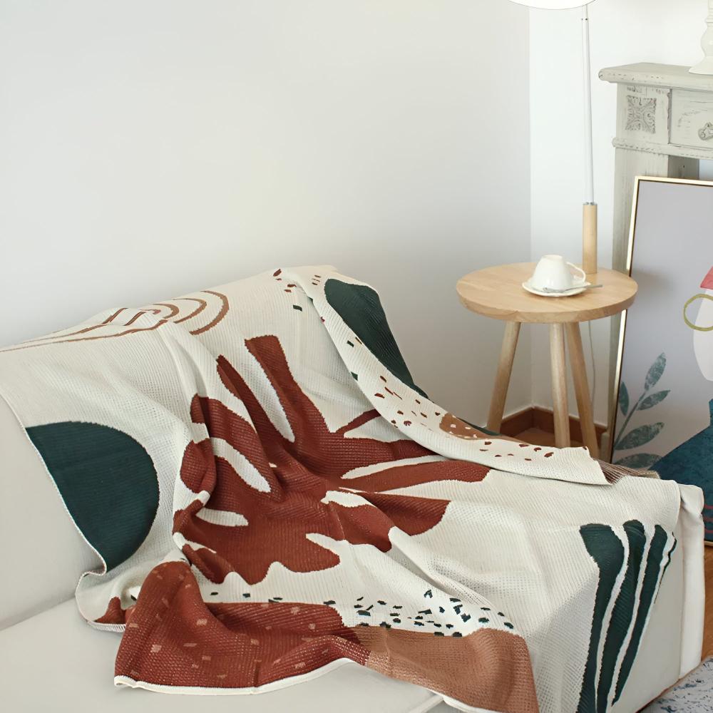 Abstrakter Stil Strickwurf