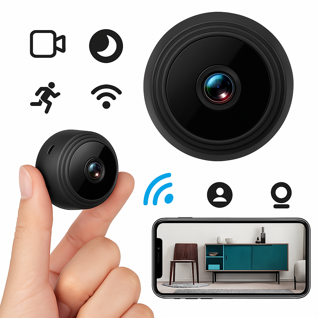 Sicherheitskamera Drahtlos Innen Nachtsicht HD