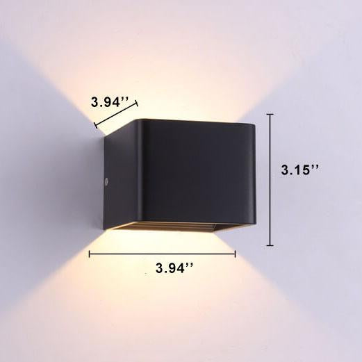 LuxorLight – Quadratische Aluminium LED Wandleuchte