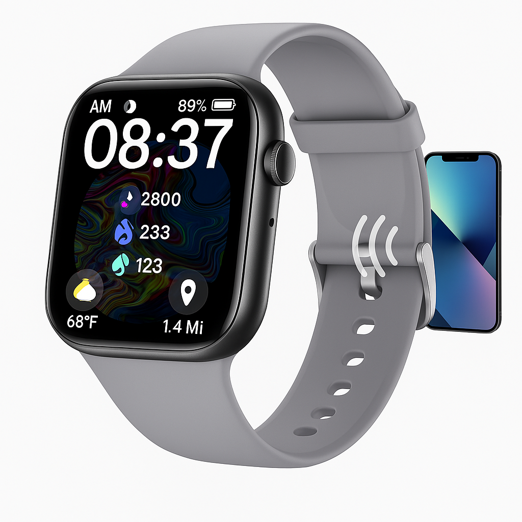 Smartwatch Fitness Tracker mit großem Display