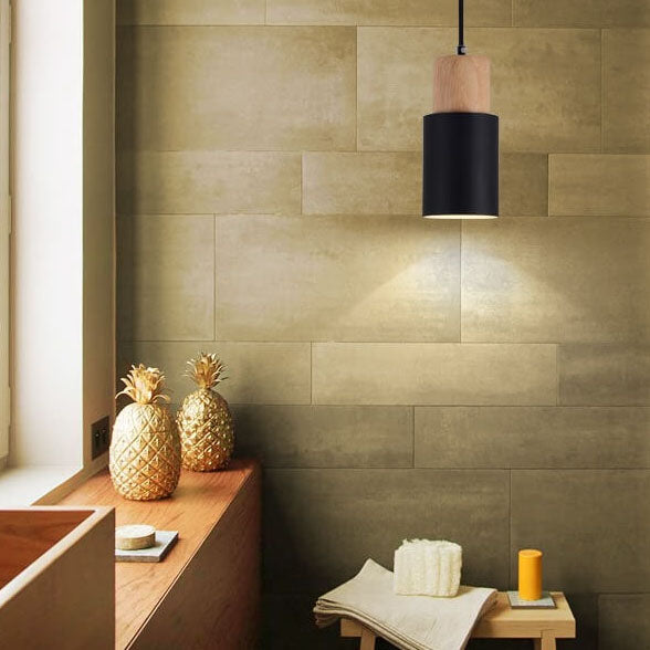 Garduru - Nordischer Macaron Zylinder-Aluminium 1-lichts LED Hängeleuchte