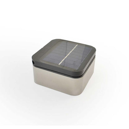 Wandleuchte Edelstahl Solar Außenlampe