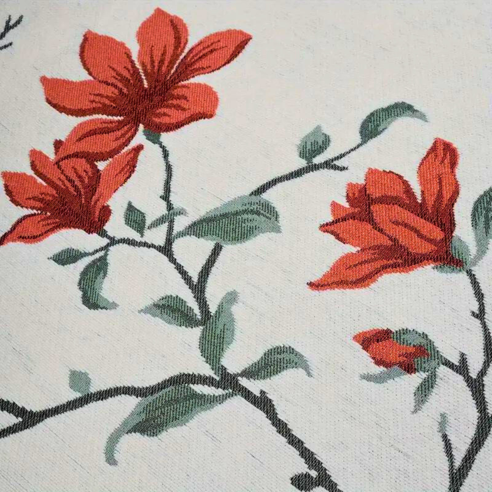 Vintage Floral Chenille Sofabezug