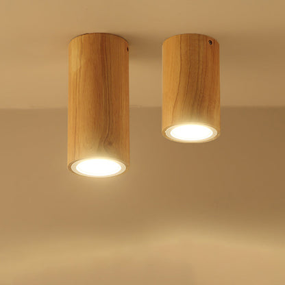 Garduru Nordic Design LED Deckenleuchte | Holzoptik | Flush Mount | Warmweiß oder Kaltweiß | Stilvolle Beleuchtung für Zuhause