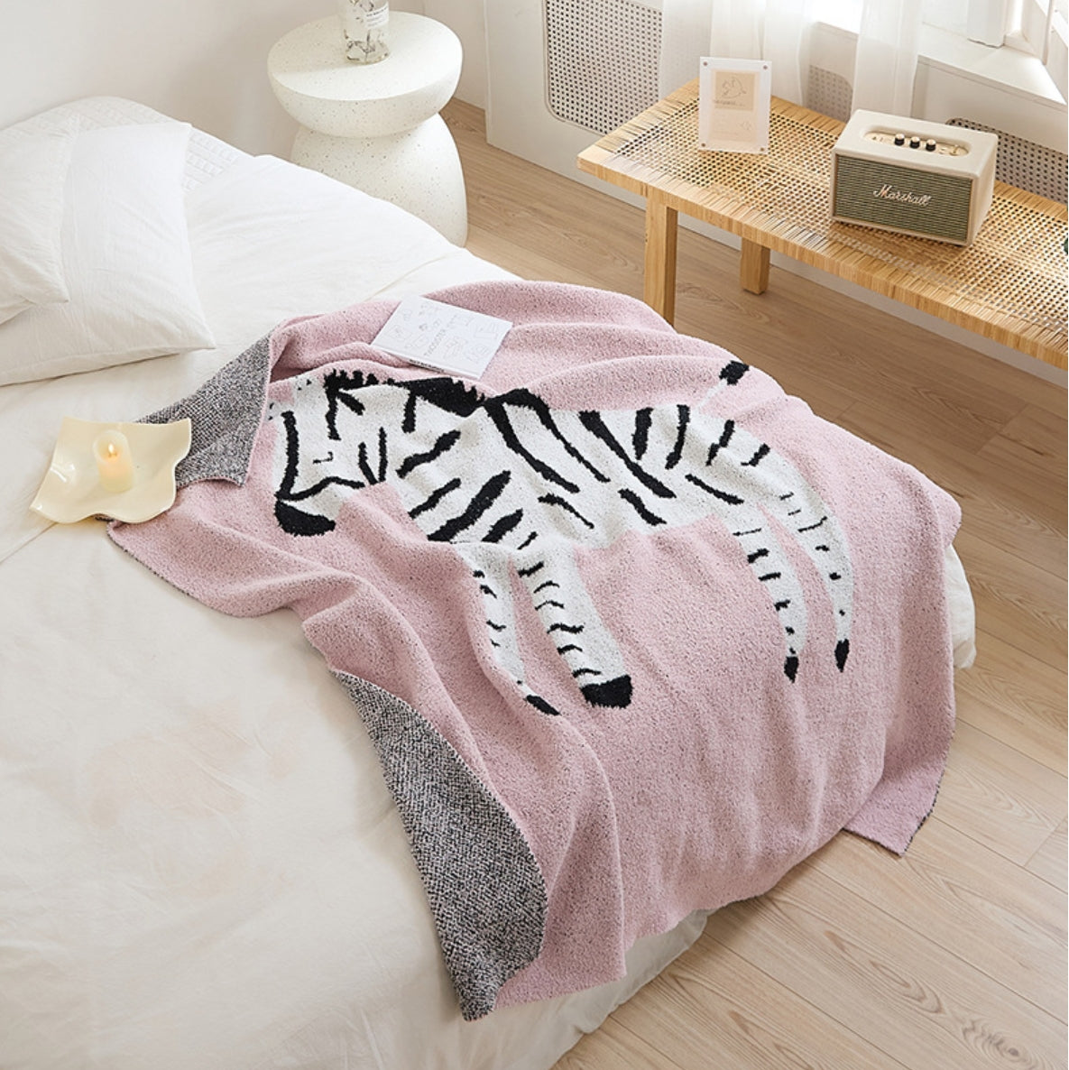 Cartoon Zebra Kuscheldecke