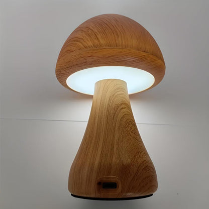 Holz Pilzlampe
