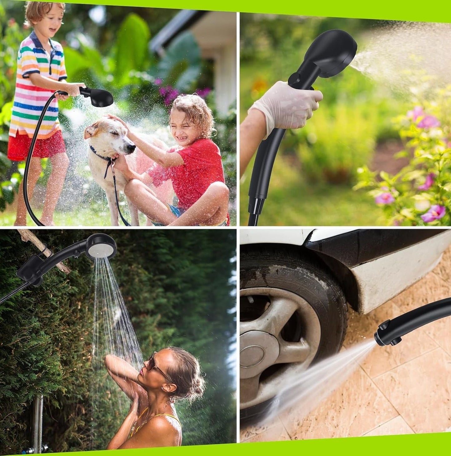 Tragbare elektrische Campingdusche | LuxeShowerPro