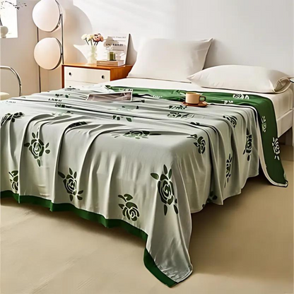 Bamboo Fiber Rose Kühlende Decke