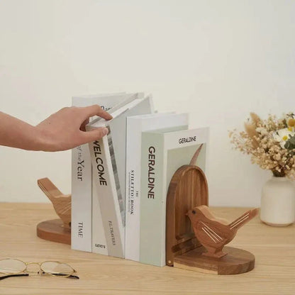 Sparrow Bird Holz Multi-Use Buchstützen