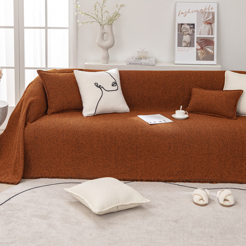 Loop Garn Leinenstoff Sofa/Couch Wurfdecke