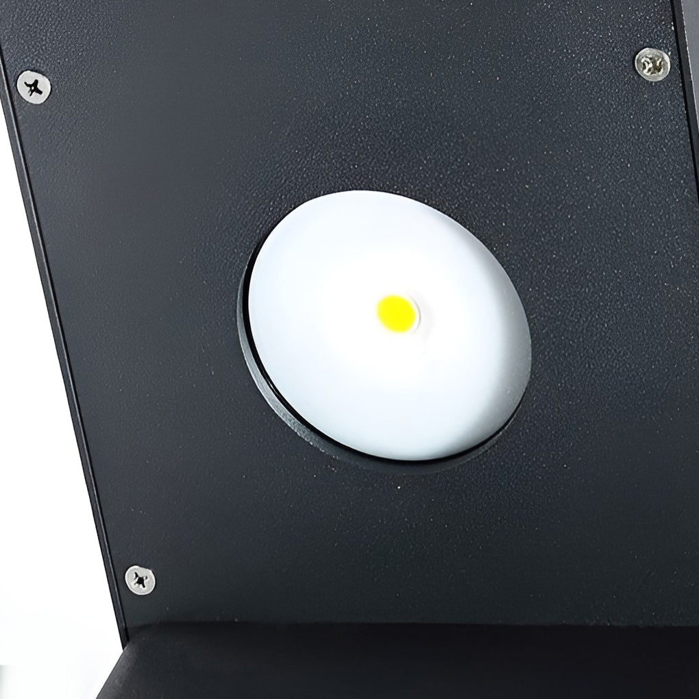 Solar Gartenweg Licht mit schwarzem Metallrahmen