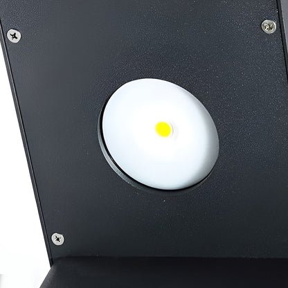 Solar Gartenweg Licht mit schwarzem Metallrahmen