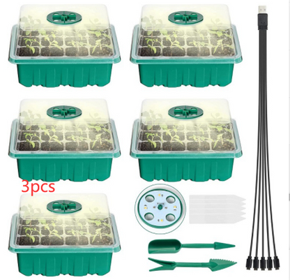 Vollständiges Wachstumsset mit Beleuchtung für Pflanzen