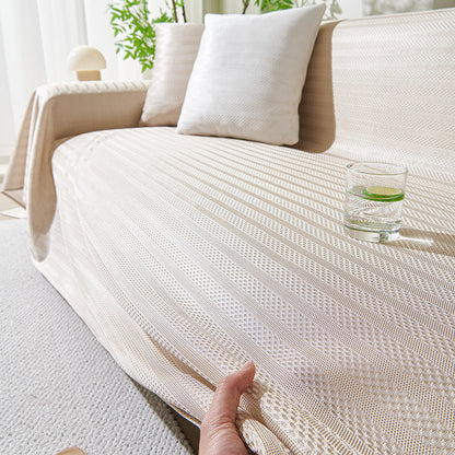 Gestreiftes Sommer-Kühlsofa-Wurf-Couchbezug