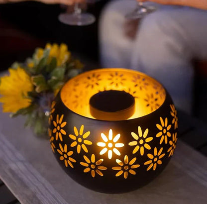 Floral LED Tischlampe - Elegantes dekoratives Kerzenlicht für stilvolle Wohnkultur