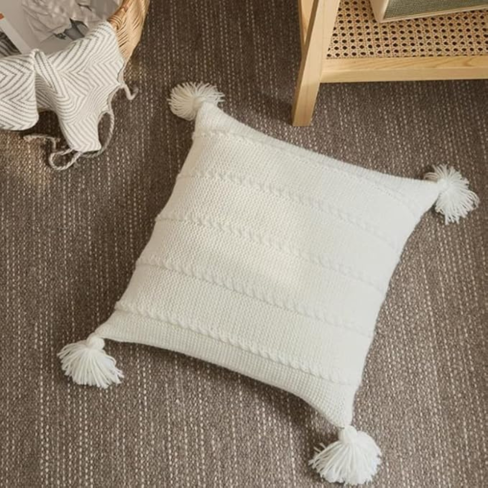 Nordic Strickfransen Kissen