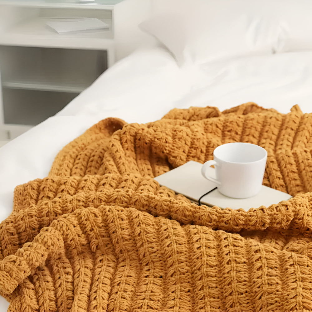 Vintage Chunky Strickdecke
