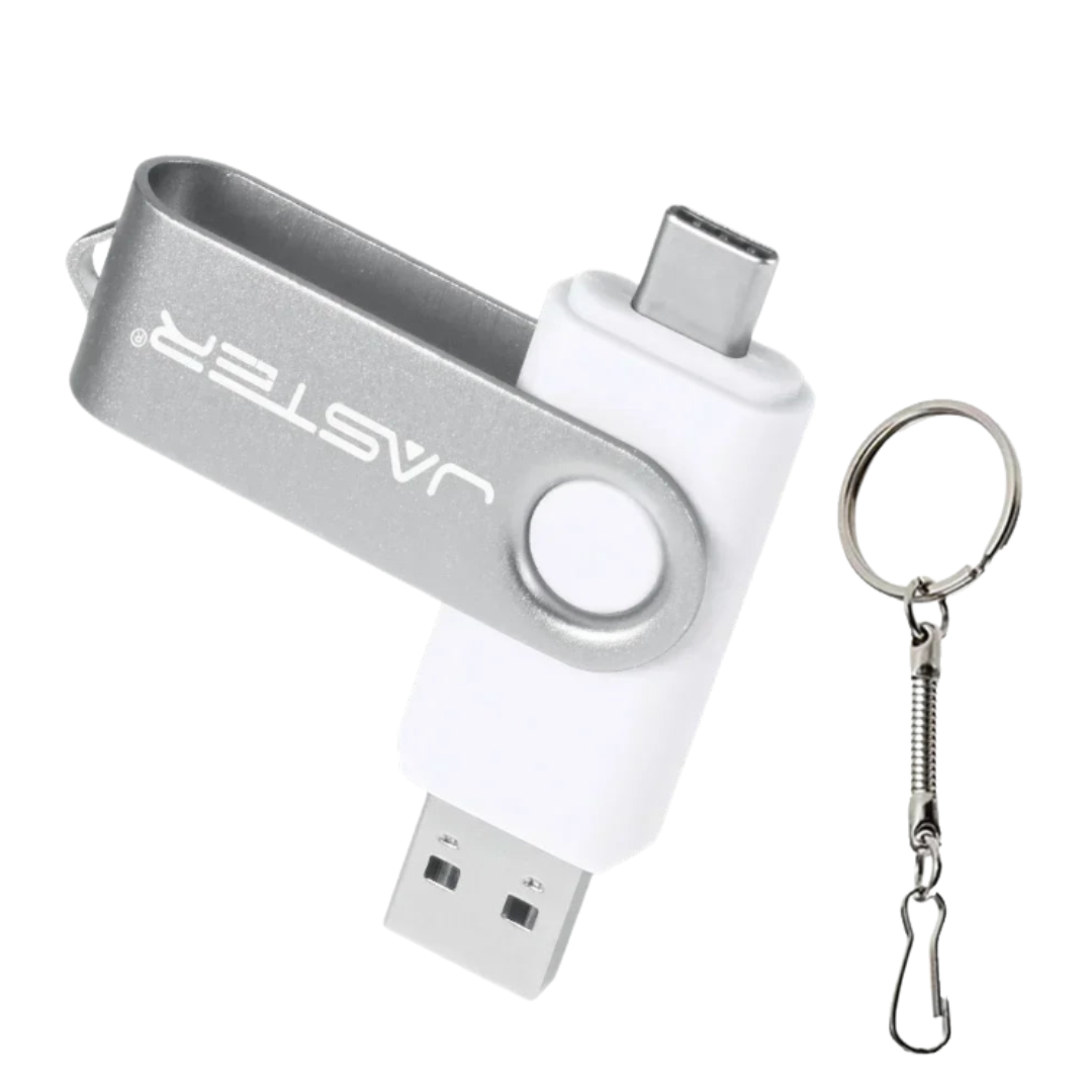 TYPE-C USB Flash-Laufwerk 128GB - Echte Kapazität Pen Drive mit kostenlosem Schlüsselanhänger