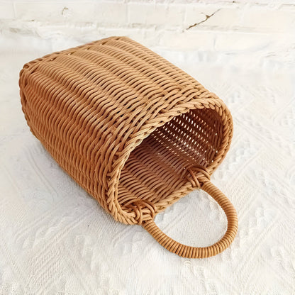 Willow Rattan Geflochtene Aufbewahrungskorb