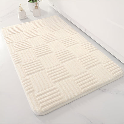 Lebendige Gitter-Absorbierende Badezimmermatte