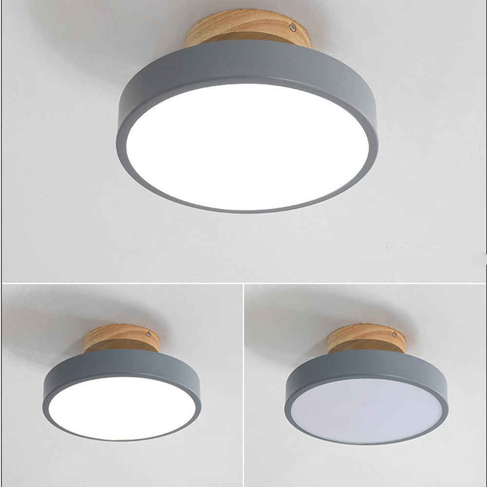 LED Deckenleuchte Holz Flush Mount Leuchte