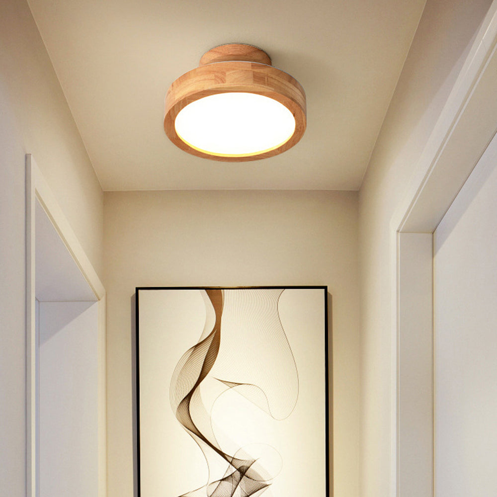 Deckenleuchte Holz LED Flush Mount Leuchte
