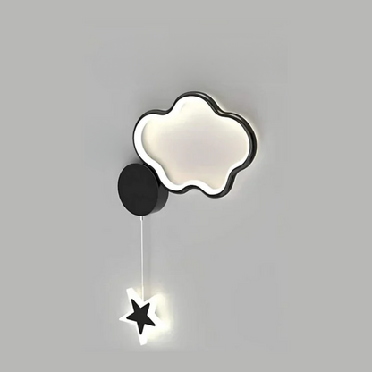 Garduru - Fantastische Wandlampe mit Wolken, Sternen und Mond für eine beruhigende Atmosphäre