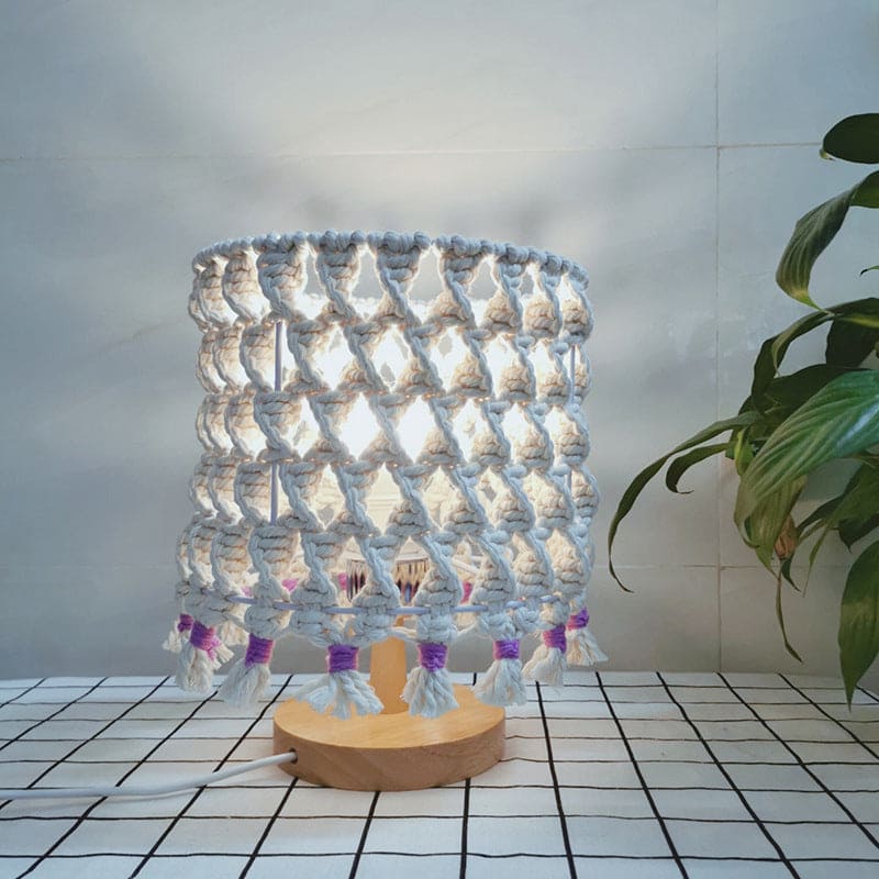 Garduru - Handgemachte Touwlampe mit Warmer LED-Beleuchtung für Gemütliches Ambiente