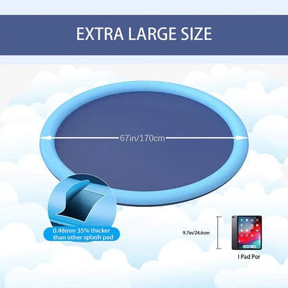 Spritz-Sprinkler Pad – Faltbar für Einfachen Transport – In Verschiedenen Größen