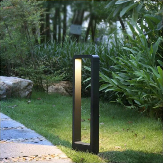 Stylische Außenlampe Boden Gartenlicht aus Gussaluminium für Außenbeleuchtung