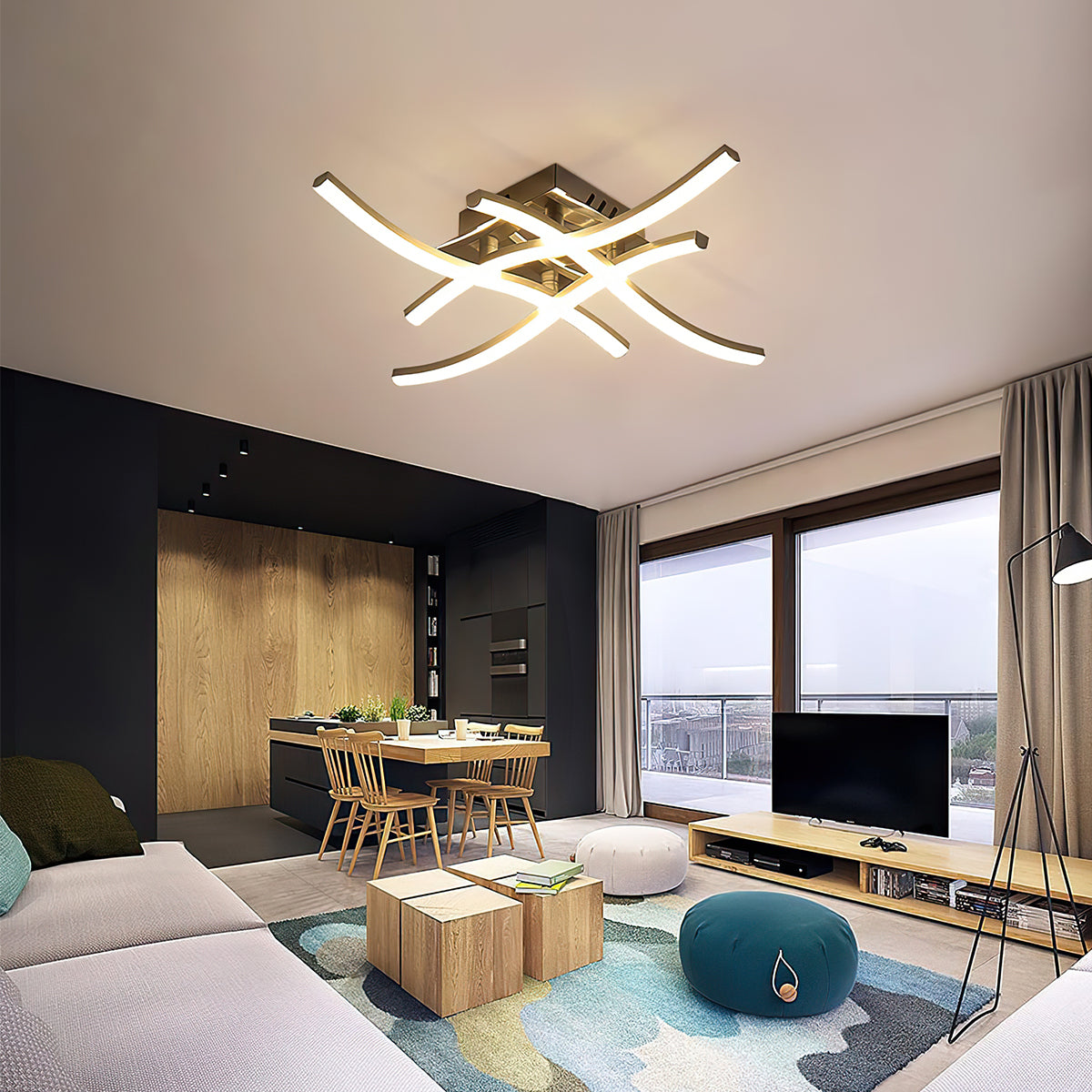 LED Deckenleuchte Moderne Aluminium Einbauleuchte