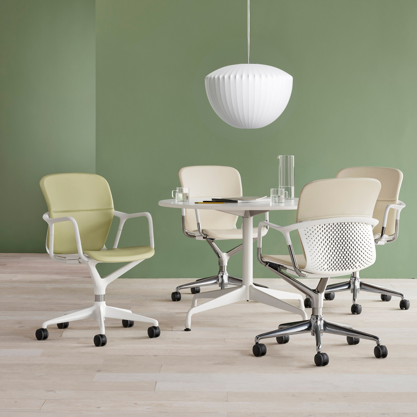 Suspension Nordic - Moderne Holz- und Metalllampe für elegantes Interieur